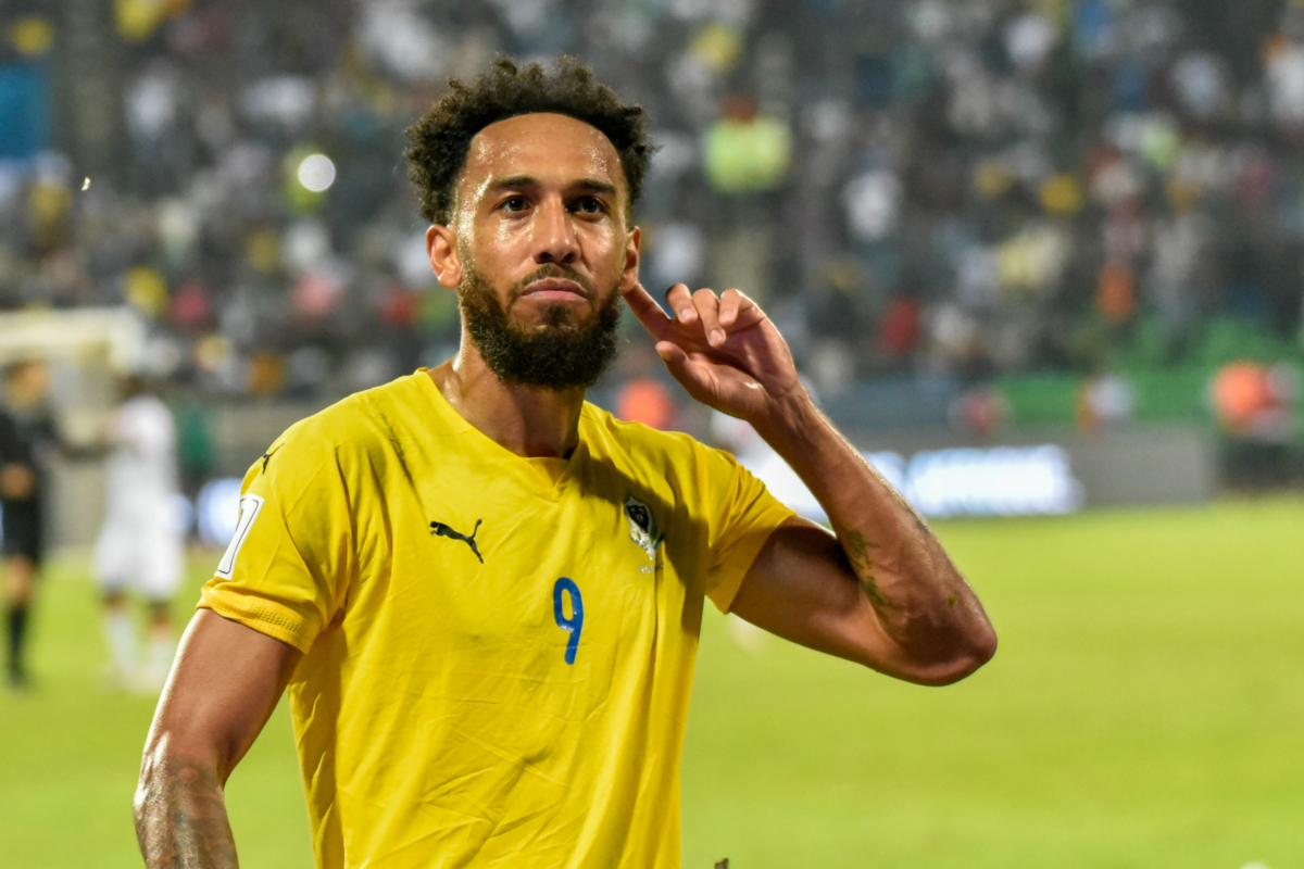 FRANCEVILLE, GABON - JUNE 11: Pierre-Emerick Aubameyang of Gabon during the 2026 FIFA World Cup Qualifier match between Gabon and Gambia at Stade De Franceville on June 11, 2024 in Franceville, Gabon. (Photo by Eto Etu/Gallo Images)